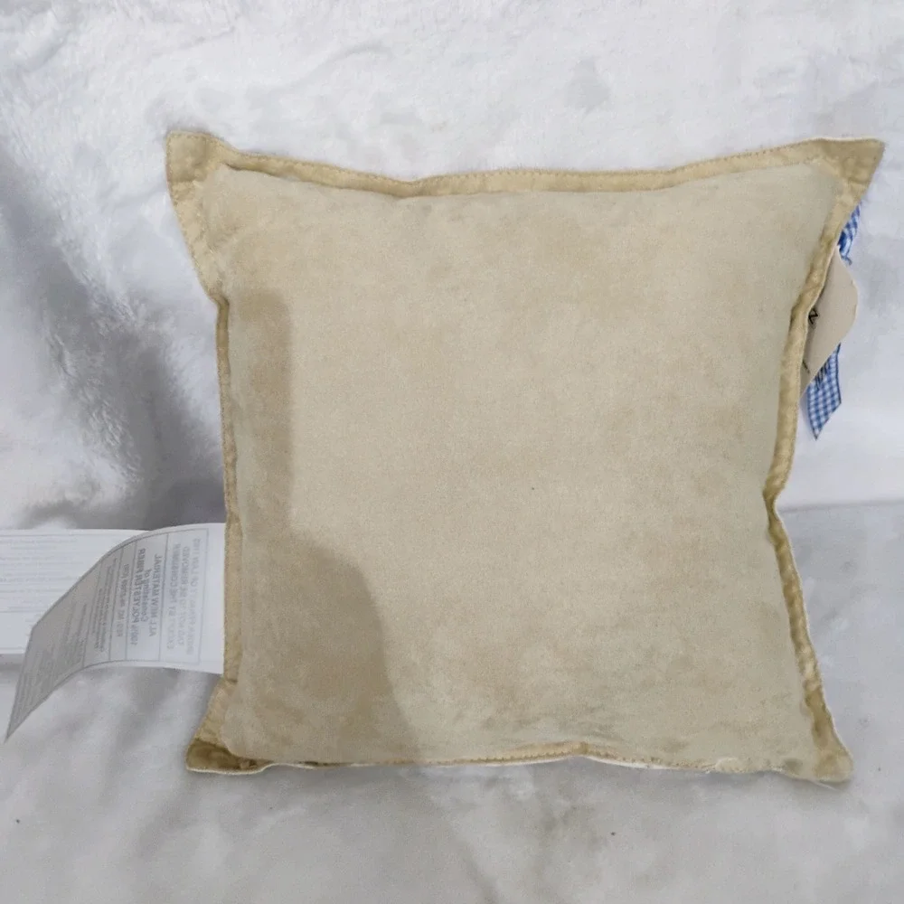 Vtg Hallmark Wizard of Oz No Place Like Home Embroidered 9x9 Accent Pillow Tag N